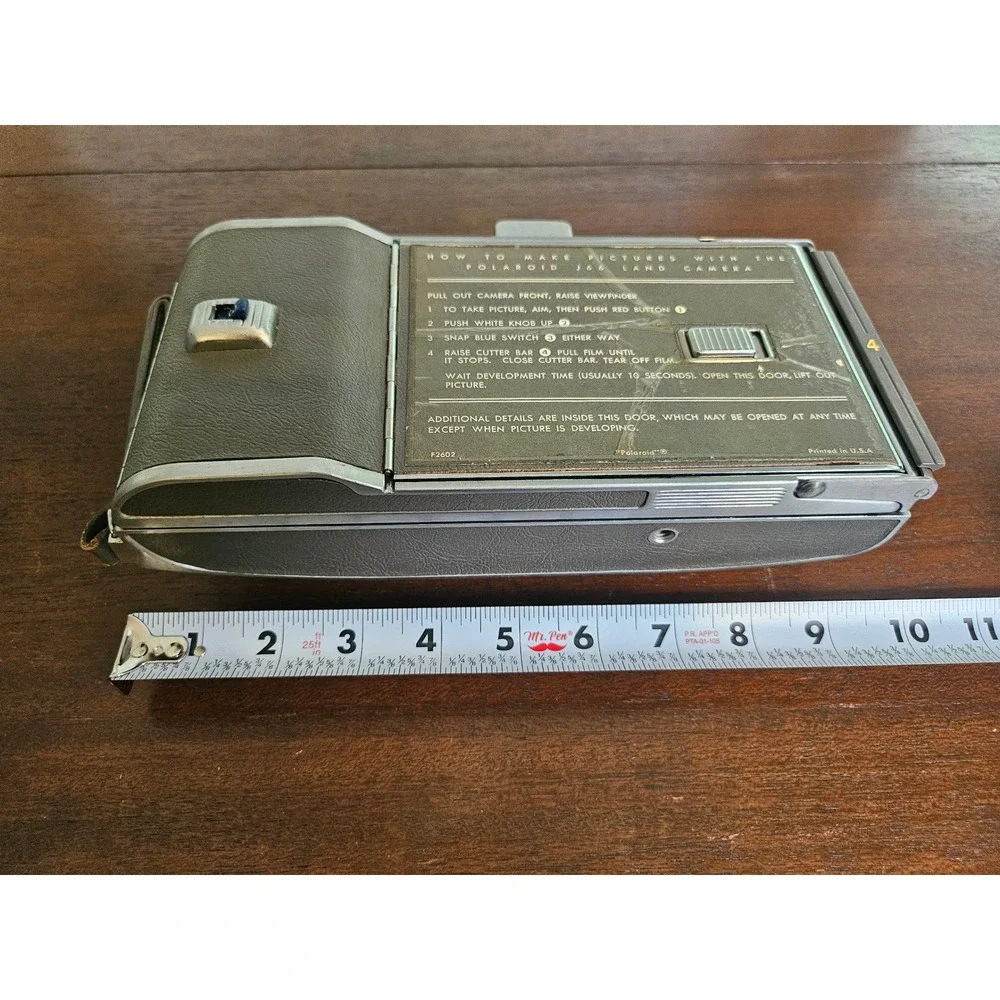 Polaroid Land Camera Model J66 Vintage Grey Instant Film Camera